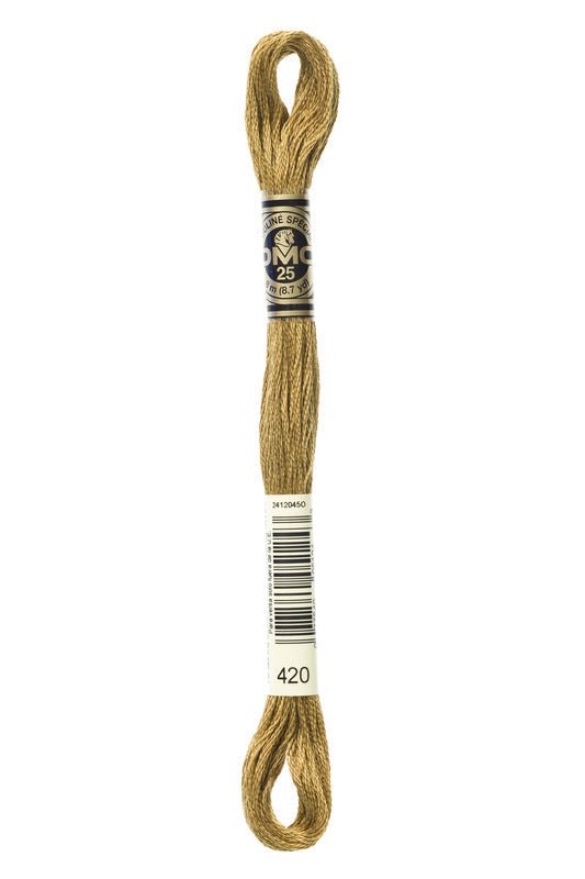 DMC Embroidery Floss (The Brown Shades) (420 - dark hazelnut brown)