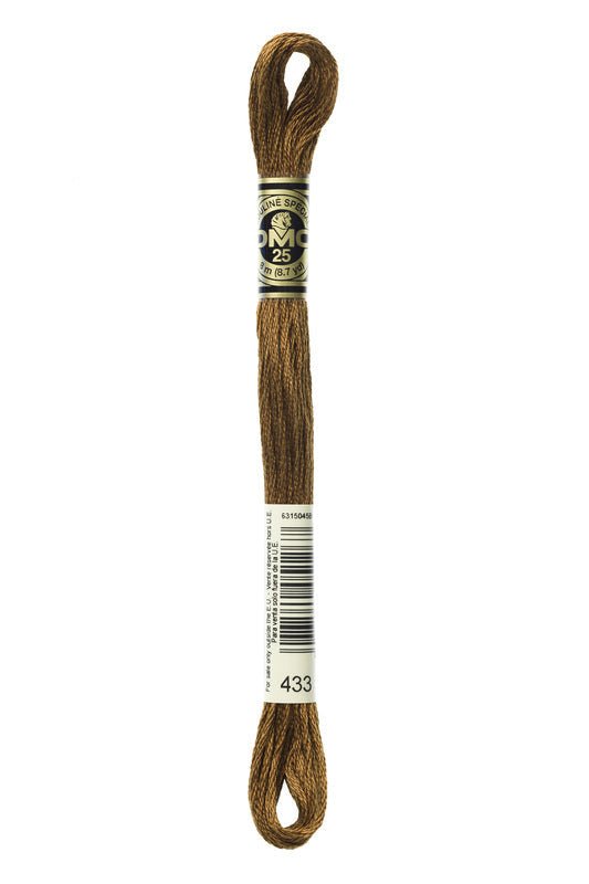 DMC Embroidery Floss (The Brown Shades) (433 - medium brown)