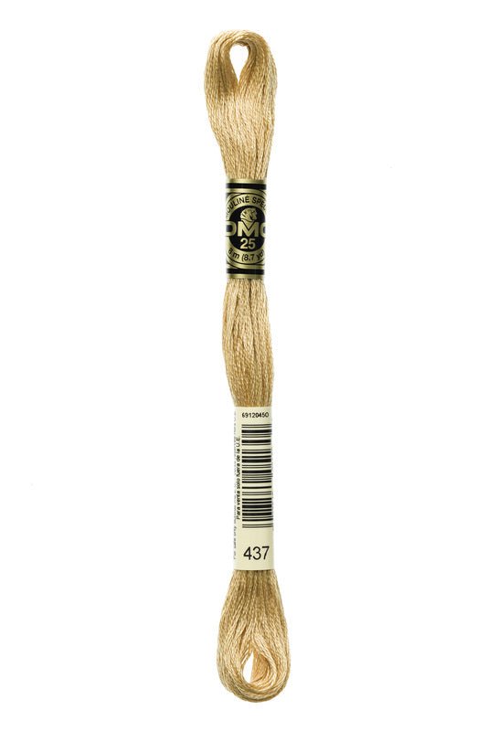 DMC Embroidery Floss (The Brown Shades) (437 - light tan)