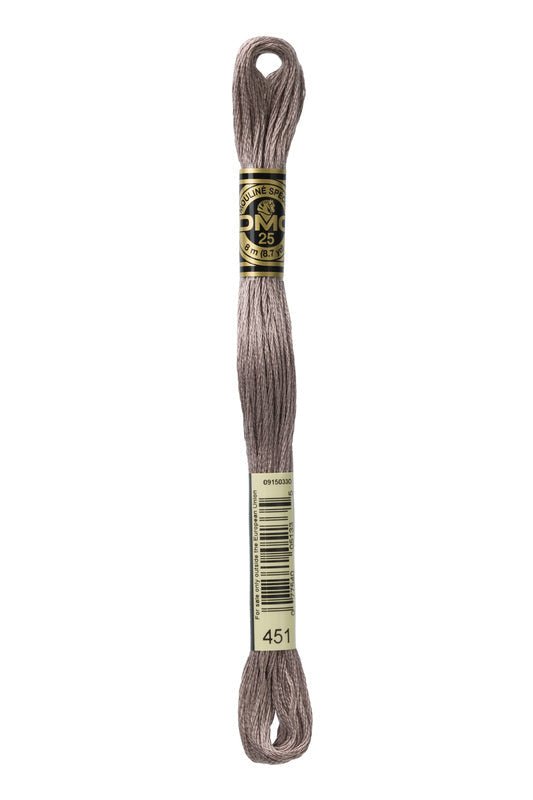 DMC Embroidery Floss (The Brown Shades) (451 - dark shell grey)