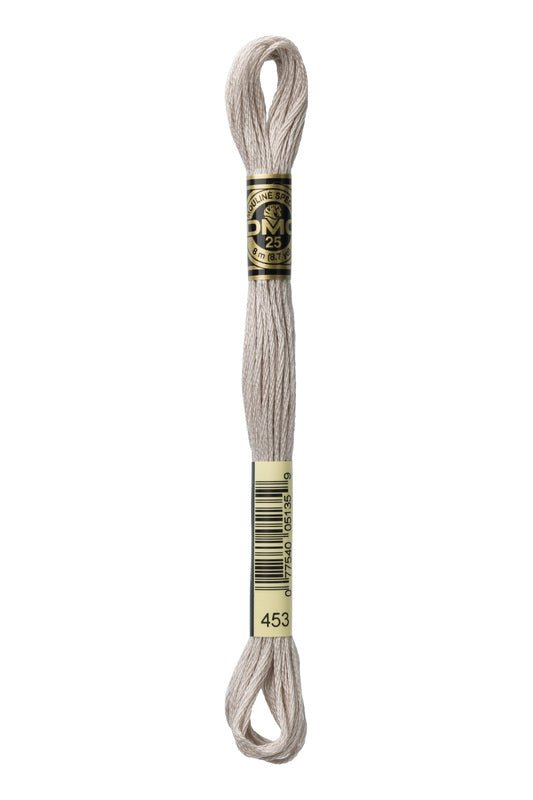 DMC Embroidery Floss (The Brown Shades) (453 - light shell grey)