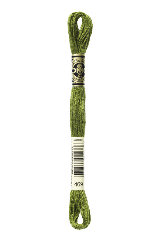 DMC Embroidery Floss (The Green Shades) (469 - avocado green)