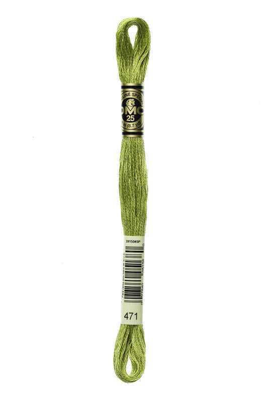 DMC Embroidery Floss (The Green Shades) (471 - very light avocado green)