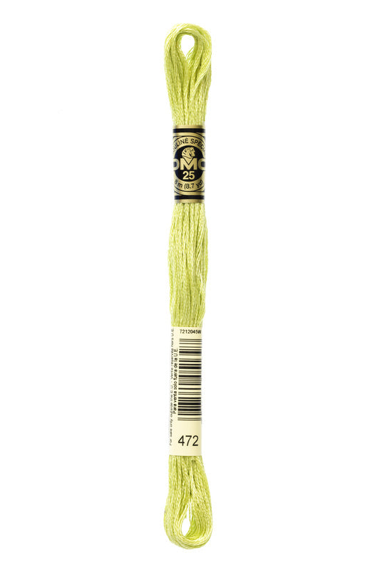 DMC Embroidery Floss (The Green Shades) (472 - ultra light avocado green)