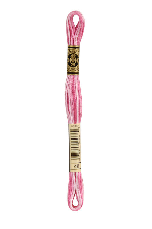 DMC Embroidery Floss (The Pink Shades) (48 - variegated baby pink)