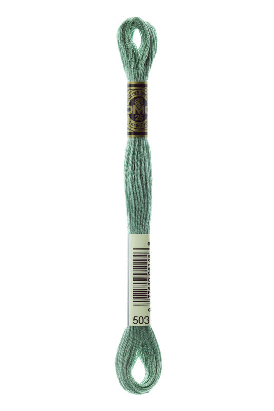 DMC Embroidery Floss (The Green Shades) (503 - medium blue green)