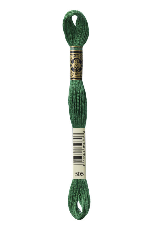 DMC Embroidery Floss (The Green Shades) (505 - jade green)