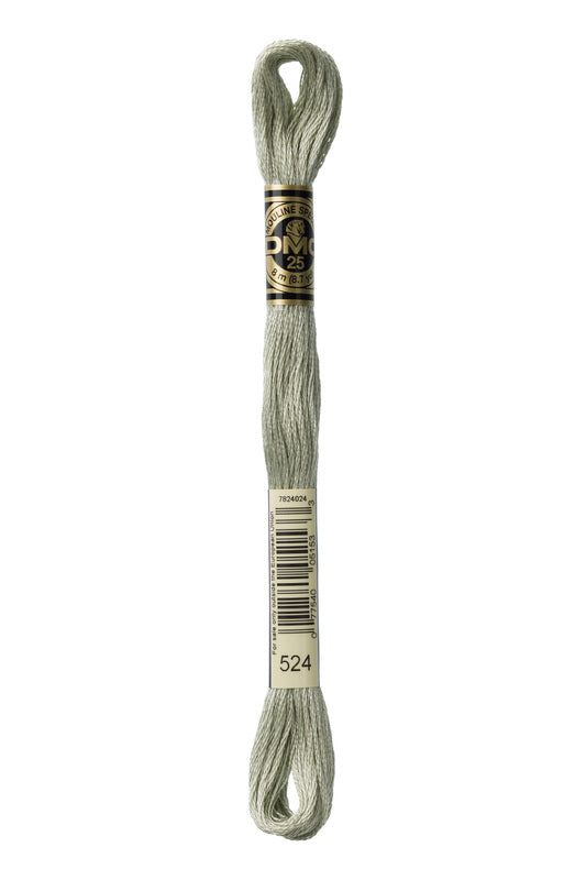 DMC Embroidery Floss (The Green Shades) (524 - very light fern green)