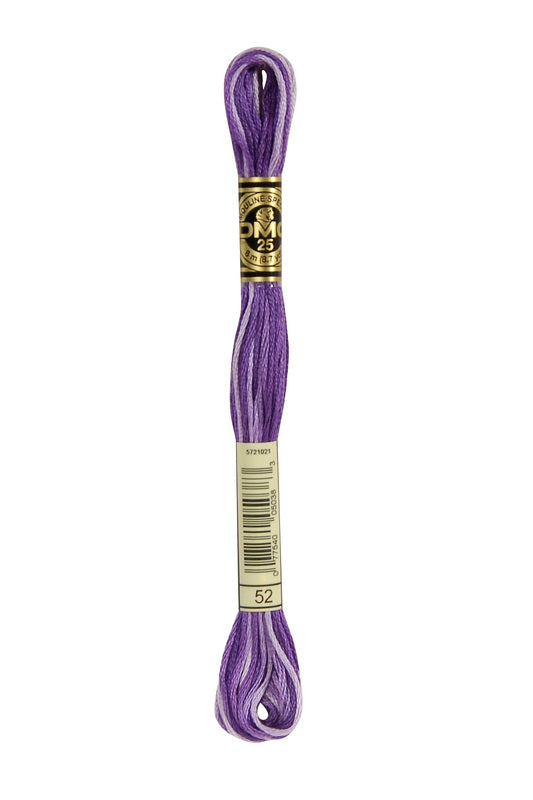 DMC Embroidery Floss (The Purple Shades) (52 - variegated violet)