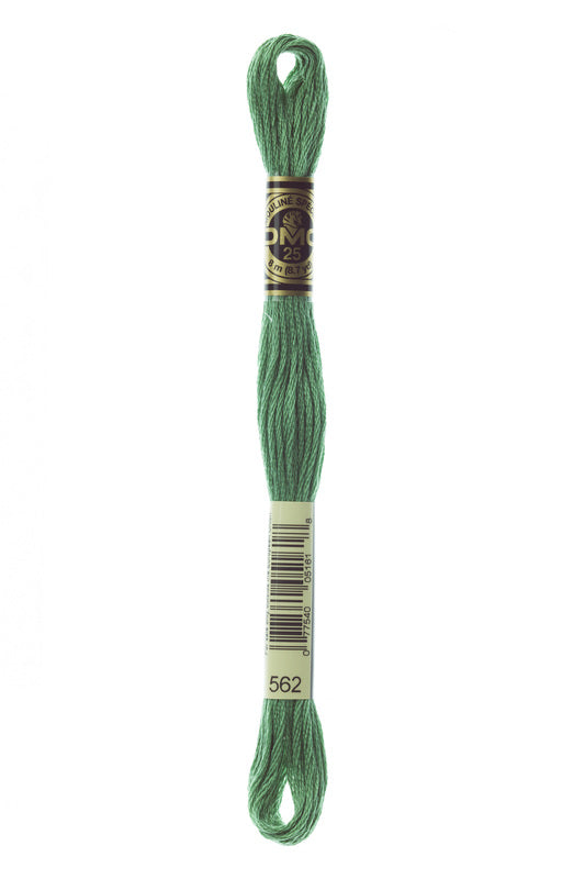DMC Embroidery Floss (The Green Shades) (562 - medium jade)