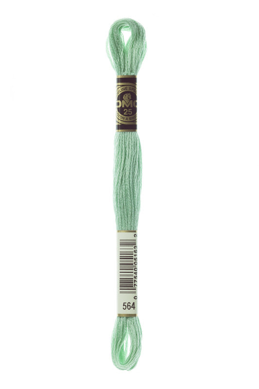 DMC Embroidery Floss (The Green Shades) (564 - very light jade)
