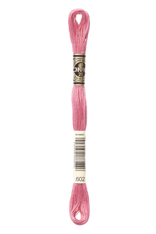 DMC Embroidery Floss (The Pink Shades) (602 - medium cranberry)