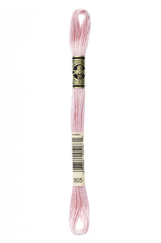 DMC Embroidery Floss (The Pink Shades) (605 - very light cranberry)