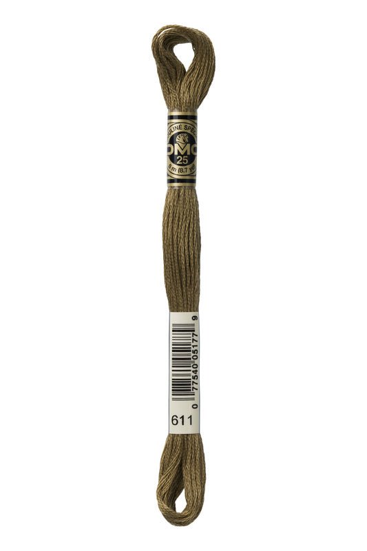 DMC Embroidery Floss (The Brown Shades) (611 - drab brown)