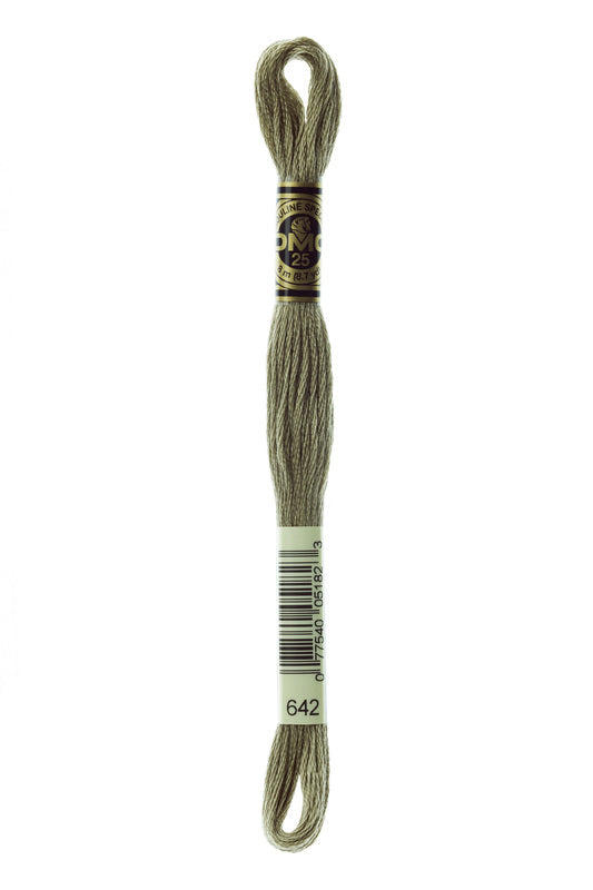 DMC Embroidery Floss (The Grey Shades) (642 - dark beige grey)
