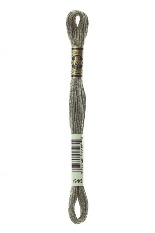 DMC Embroidery Floss (The Grey Shades) (646 - dark beaver grey)