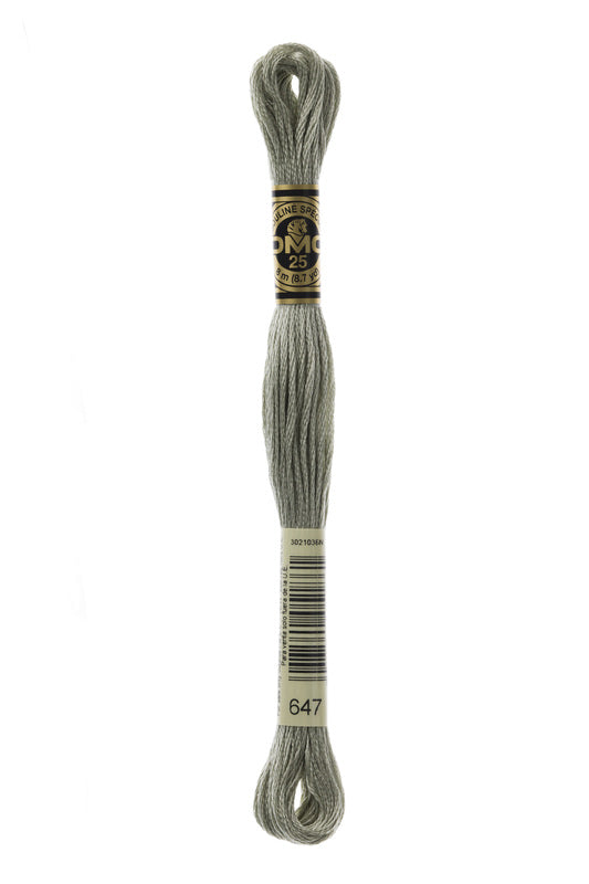 DMC Embroidery Floss (The Grey Shades) (647 - medium beaver grey)