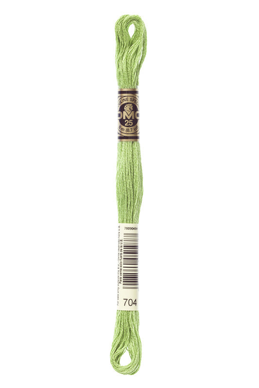 DMC Embroidery Floss (The Green Shades) (704 - bright chartreuse)