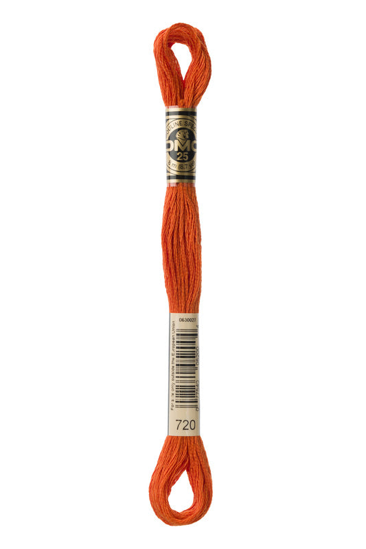 DMC Embroidery Floss (The Orange Shades) (720 - dark orange spice)