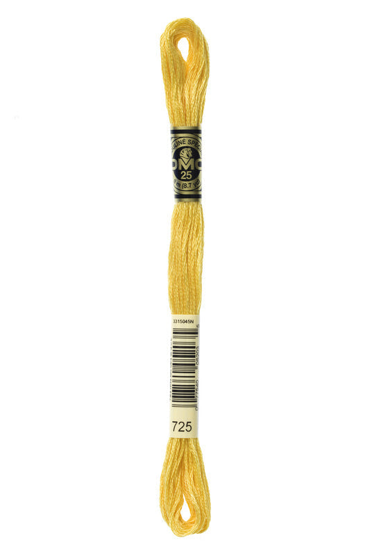 DMC Embroidery Floss (The Yellow Shades) (725 - topaz)