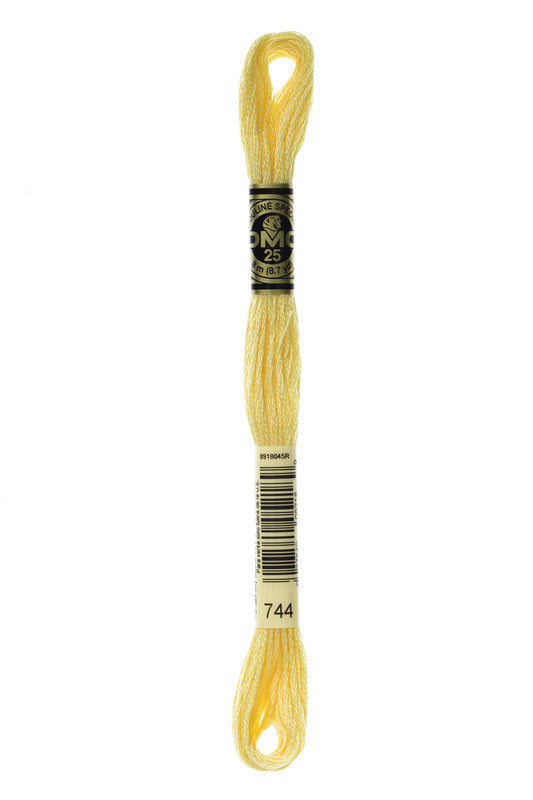 DMC Embroidery Floss (The Yellow Shades) (744 - pale yellow)