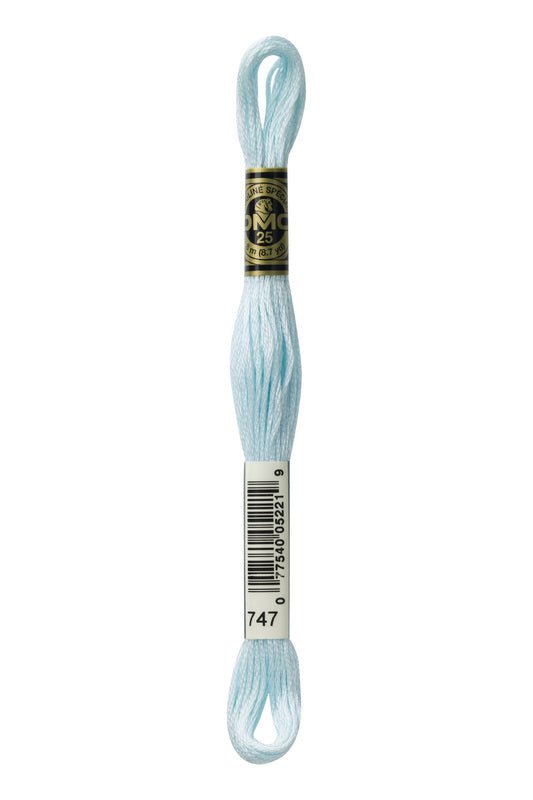 DMC Embroidery Floss (The Blue Shades) (747 - very light sky blue)