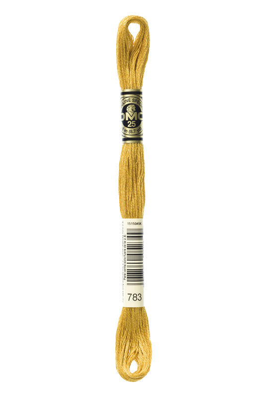 DMC Embroidery Floss (The Yellow Shades) (783 - medium topaz)