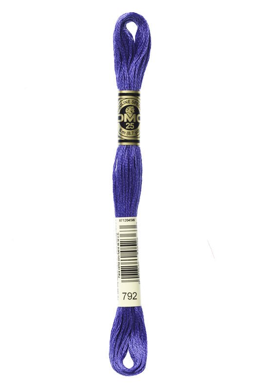 DMC Embroidery Floss (The Blue Shades) (792 - dark cornflower blue)