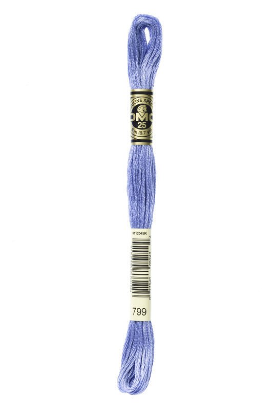 DMC Embroidery Floss (The Blue Shades) (799 - medium delft blue)