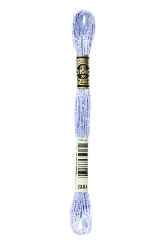 DMC Embroidery Floss (The Blue Shades) (800 - pale delft blue)