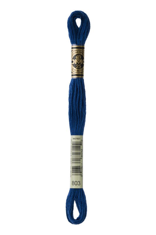 DMC Embroidery Floss (The Blue Shades) (803 - ultra very dark baby blue)
