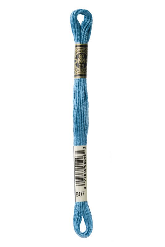 DMC Embroidery Floss (The Blue Shades) (807 - peacock blue)