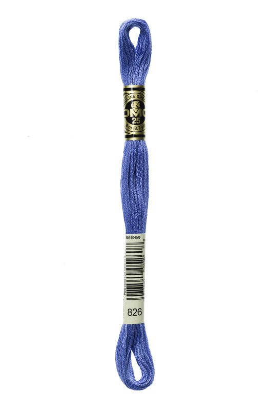 DMC Embroidery Floss (The Blue Shades) (826 - medium blue)