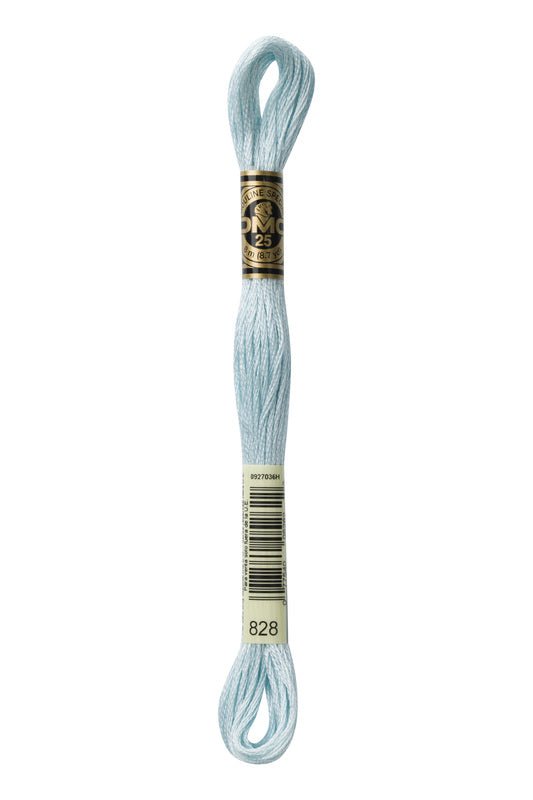 DMC Embroidery Floss (The Blue Shades) (828 - ultra very light sky blue)