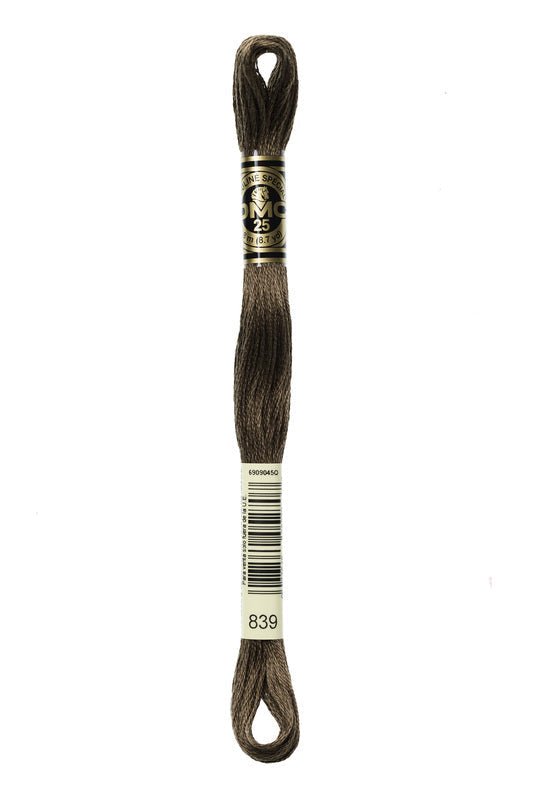 DMC Embroidery Floss (The Brown Shades) (839 - dark beige brown)