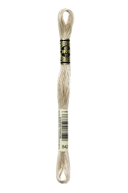 DMC Embroidery Floss (The Brown Shades) (842 - very light beige brown)