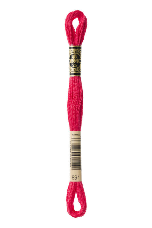 DMC Embroidery Floss (The Pink Shades) (891 - dark carnation)