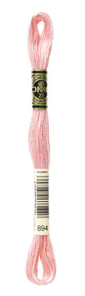 DMC Embroidery Floss (The Pink Shades) (894 - very light carnation)