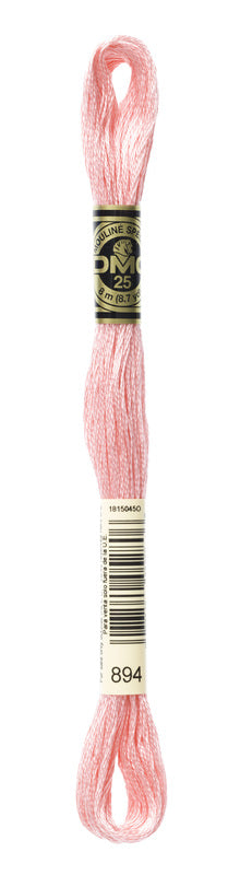 DMC Embroidery Floss (The Pink Shades) (894 - very light carnation)