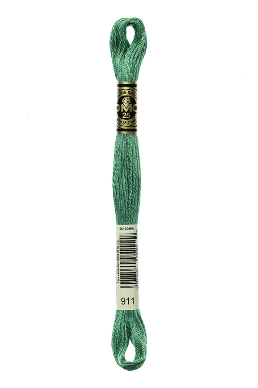 DMC Embroidery Floss (The Green Shades) (911 - medium emerald green)