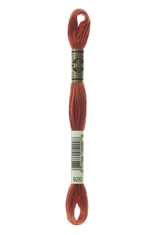 DMC Embroidery Floss (The Orange Shades) (920 - medium copper)