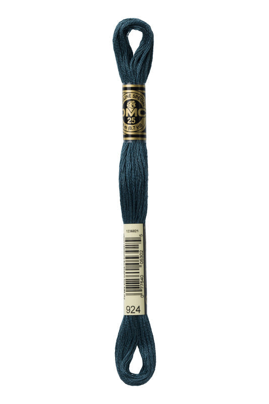DMC Embroidery Floss (The Grey Shades) (924 - very dark grey green)