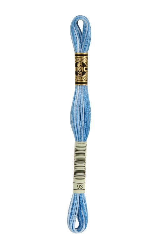 DMC Embroidery Floss (The Blue Shades) (93 - variegated cornflower blue)