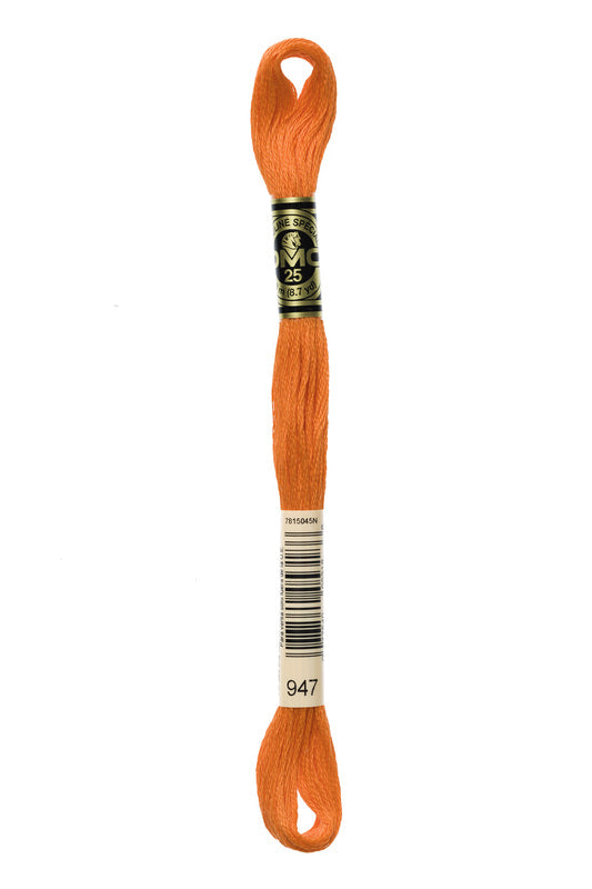 DMC Embroidery Floss (The Orange Shades) (947 - burnt orange)