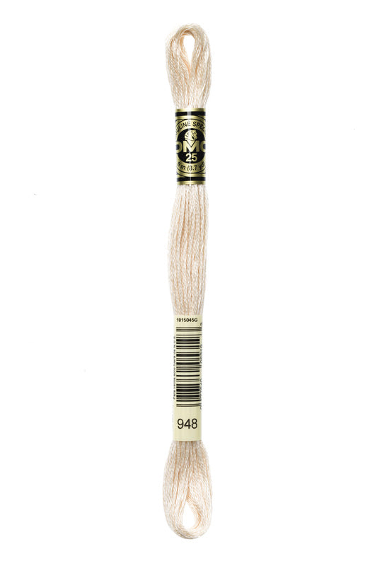 DMC Embroidery Floss (The Orange Shades) (948 - very light peach)