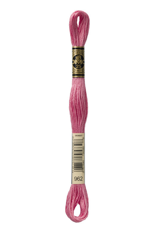 DMC Embroidery Floss (The Pink Shades) (962 - medium dusty rose)