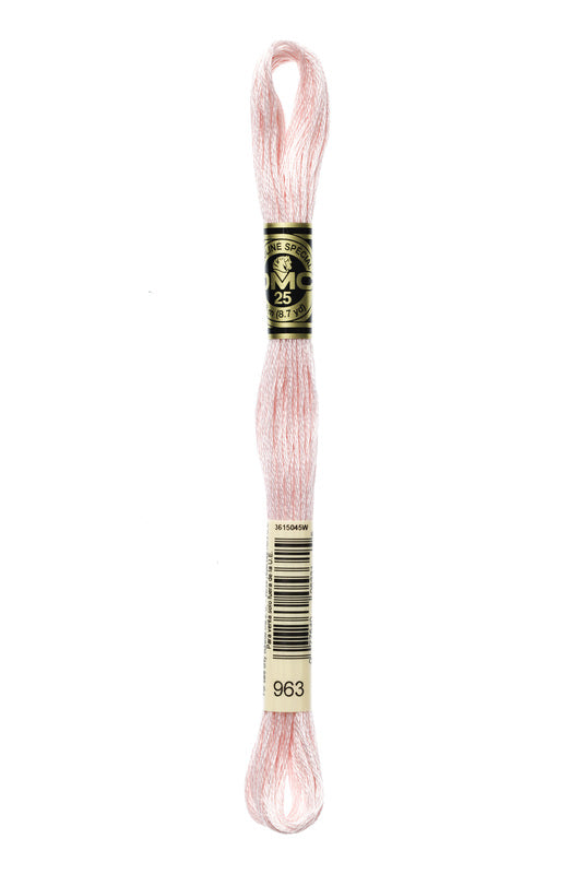 DMC Embroidery Floss (The Pink Shades) (963 - ultra very light dusty rose)