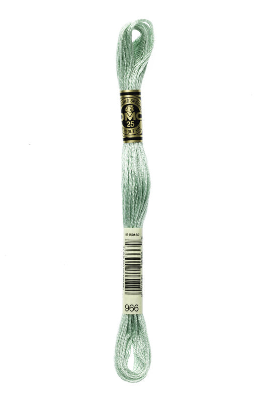 DMC Embroidery Floss (The Green Shades) (966 - medium baby green)