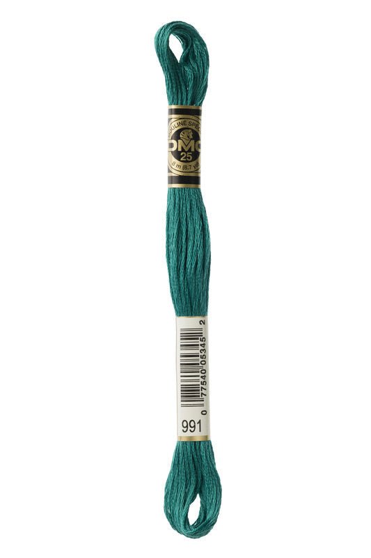 DMC Embroidery Floss (The Blue Shades) (991 - dark aquamarine)