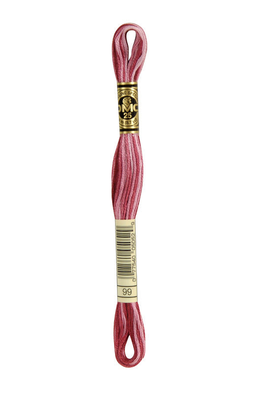 DMC Embroidery Floss (The Pink Shades) (99 - variegated mauve)